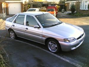 Silver Ford Escort